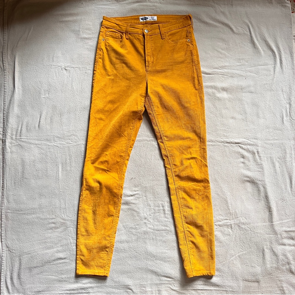 Women's Mustard Corduroy Jeans